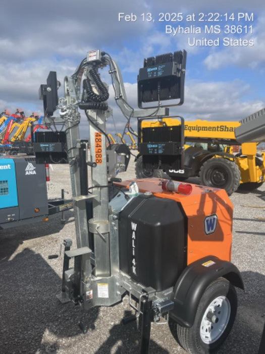 2025 Wanco WLTT-4MM4K Diesel, Mitsubishi L2E, 9.0HP @1800 rpm, Deep Sea Controller, Shore Power Plug, Auto Start, (4) 350W LED Floodlights, 4kW Generator, 60 Gal Fuel Tank, 2" Ball, T3