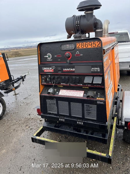2022 Lincoln Electric Vantage 549X Crosslink Technology, Trailer Mounted, ES Decals, T3