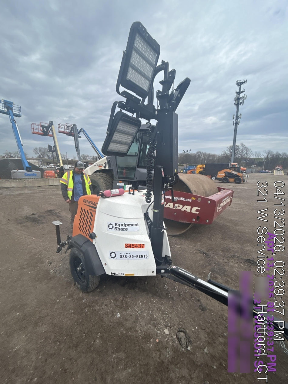 2023 Generac MLT2 Diesel, Flex Switch 120V Input, Powerzone Controller, (4) 320W LED Lights, 4kW Generator, 39.9 Gal Fuel Tank, 2" Ball, T3