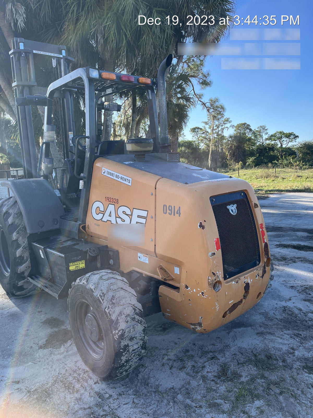 2018 CASE 586H