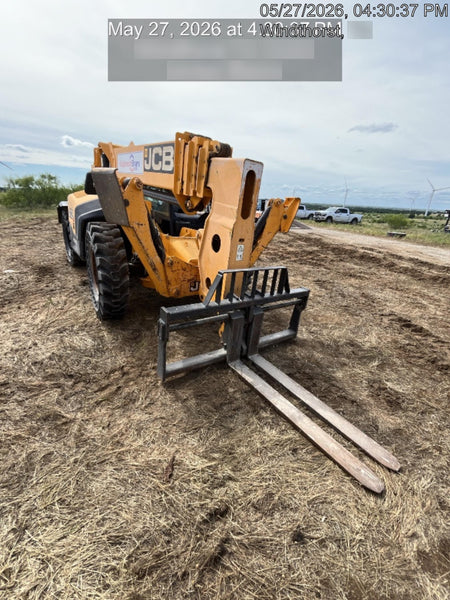 2019 JCB 512-56 109 HP w/Open ROPS, Beacon, Aux Hydraulics, Worklights, Solid Tires 60" Carriage/Forks