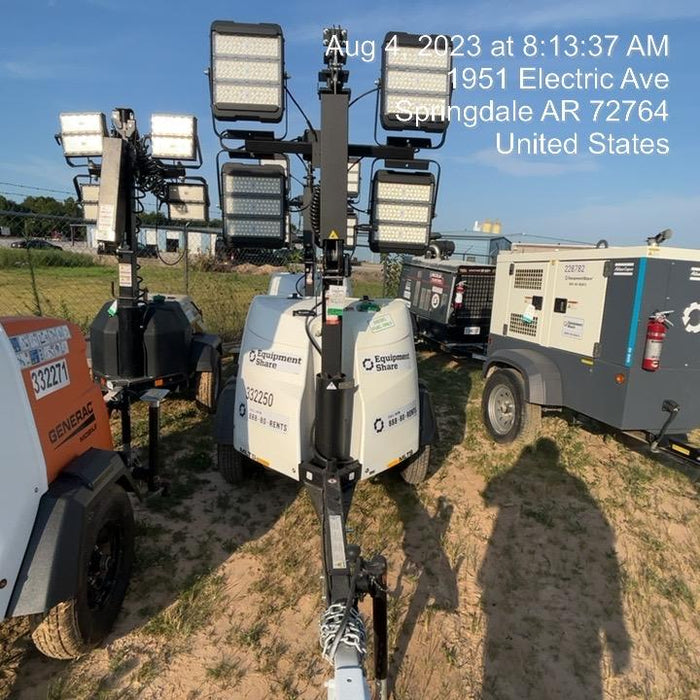 2023 Generac MLT2 Diesel, Flex Switch 120V Input, Powerzone Controller, (4) 320W LED Lights, 4kW Generator, 39.9 Gal Fuel Tank, 2" Ball, T3