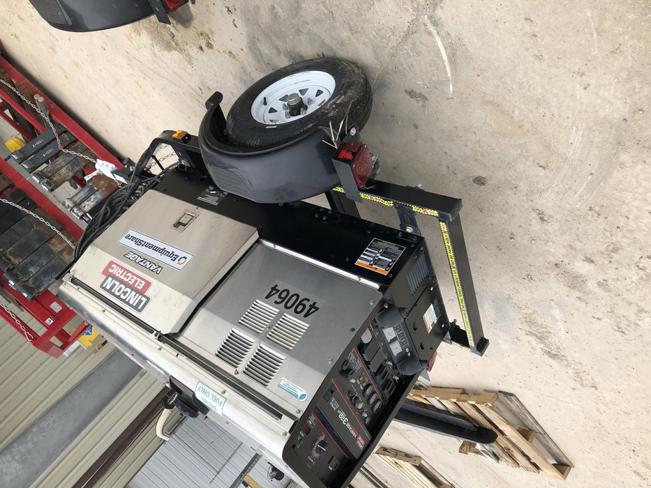 2019 Lincoln Electric Vantage 322 Ready-Pak 3, Two Wheel Trailer, Fender and Light Kit, Cable Rack