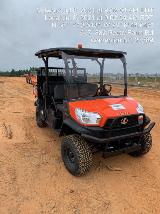2021 Kubota RTV-X1140W-H Plastic Canopy, Windshield Acrylic Clear, LED Strobe Light, Wire Harness Kit, Back up Alarm