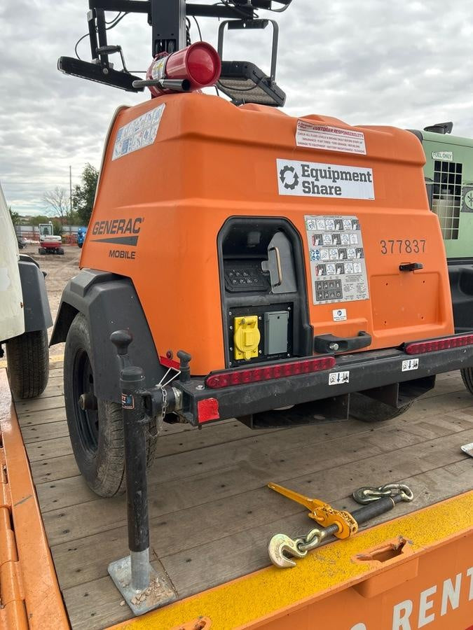 2023 Generac MLT2 Diesel, Flex Switch 120V Input, Powerzone Controller, 
(4) 320W LED Lights, 4kW Generator, 39.9 Gal Fuel Tank, 2" Ball, T3