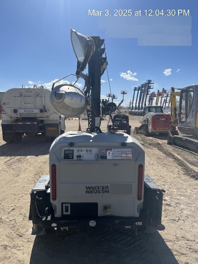 2018 Wacker Neuson LTV6L-MH Wacker Neuson LTV6L Mobile Light Tower w/Fuel Level Sensor Installed