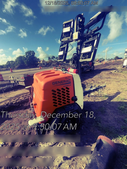 2025 Generac MLTS-4 Diesel, Mitsubishi L2E, 7.1 hp @1800 rpm, Flex Switch 120V Input, Powerzone Controller, (4) 320W LED Lights, 4kW Generator, 39.9 Gal Fuel Tank, 2" Ball, T3, ES Decals