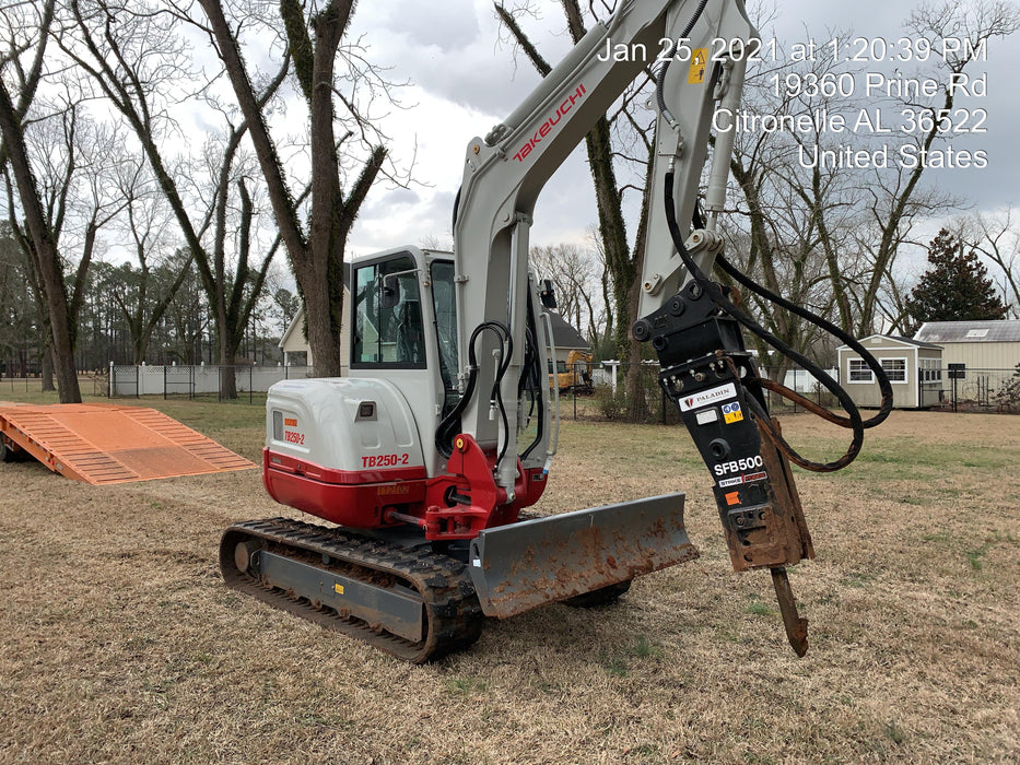 2020 Takeuchi TB250-2C Cab/Heat/Air, Rubber Tracks, Manual TAG QC