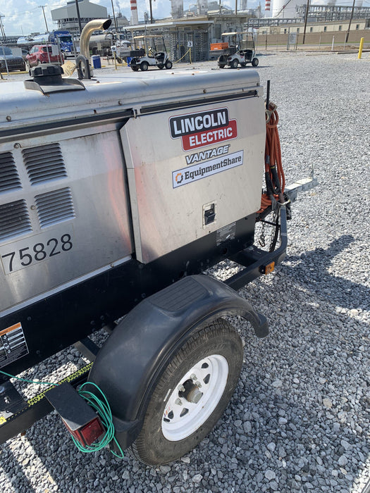 2020 Lincoln Electric Vantage 322 Welder Ready-Pak 3, w/ GPS & Decals (includes trailer, cable rack, fender light kit)