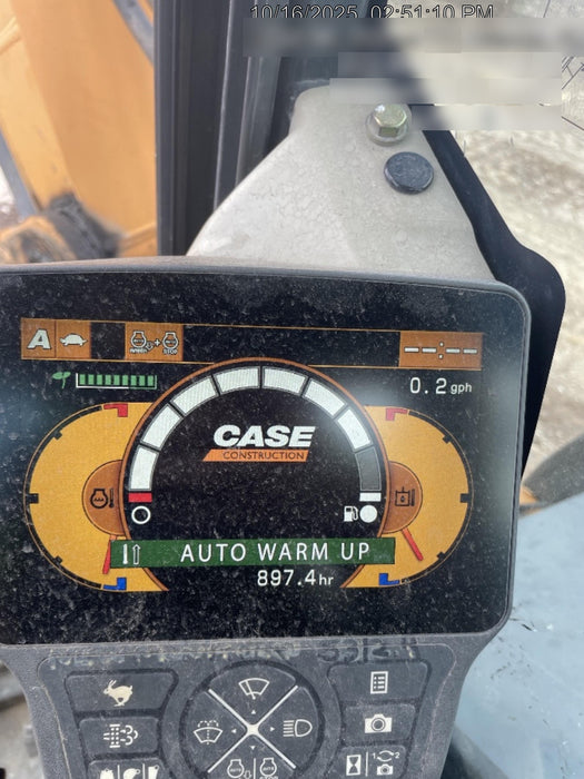 2015 Case CX80C CLOSED CAB, A/C,RUBBER TRACKS PADS,7'-2" ARM,THUMB