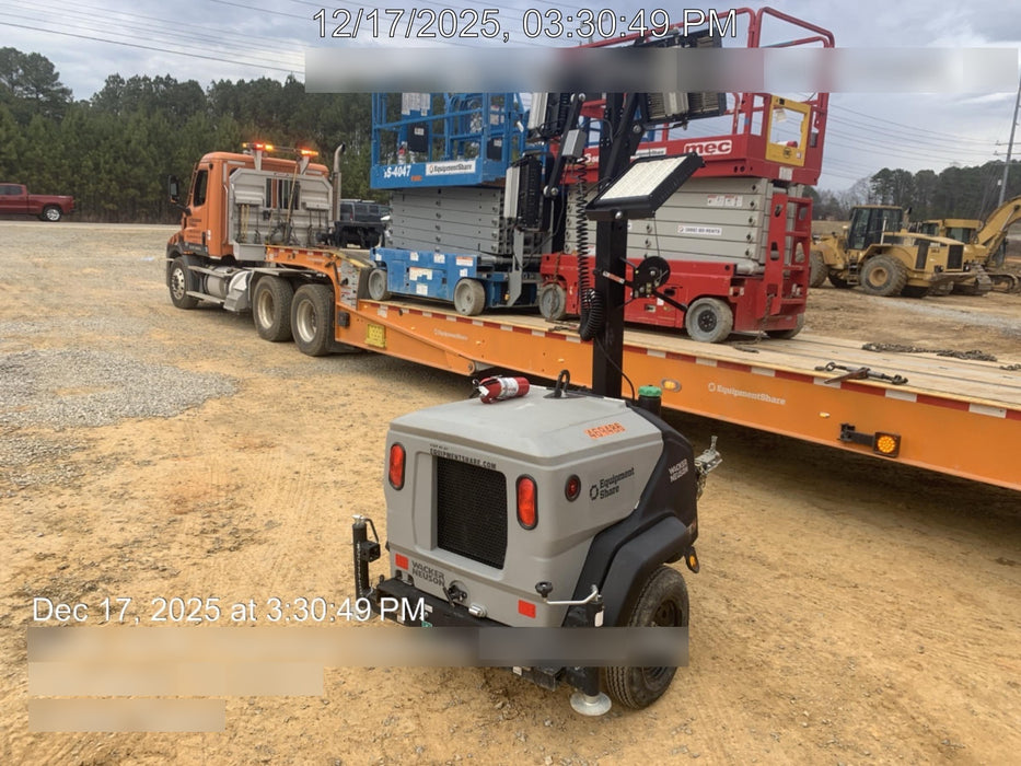 2024 Wacker Neuson LTT4 Diesel, Kohler KDW702, Deep Sea Controller, Auto Start, LED 320W, Bypass Outlet, T3