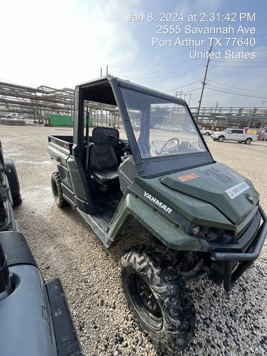 2021 Yanmar YU1000 Canopy, Steel Wheel, Poly WindShield, Beacon, Backup Alarm