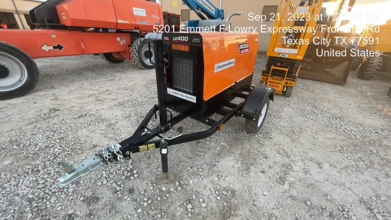 2022 Lincoln Electric LE400 Kubota V1505, Trlr, Cable Rack, Light Kit, ES Decals, T3