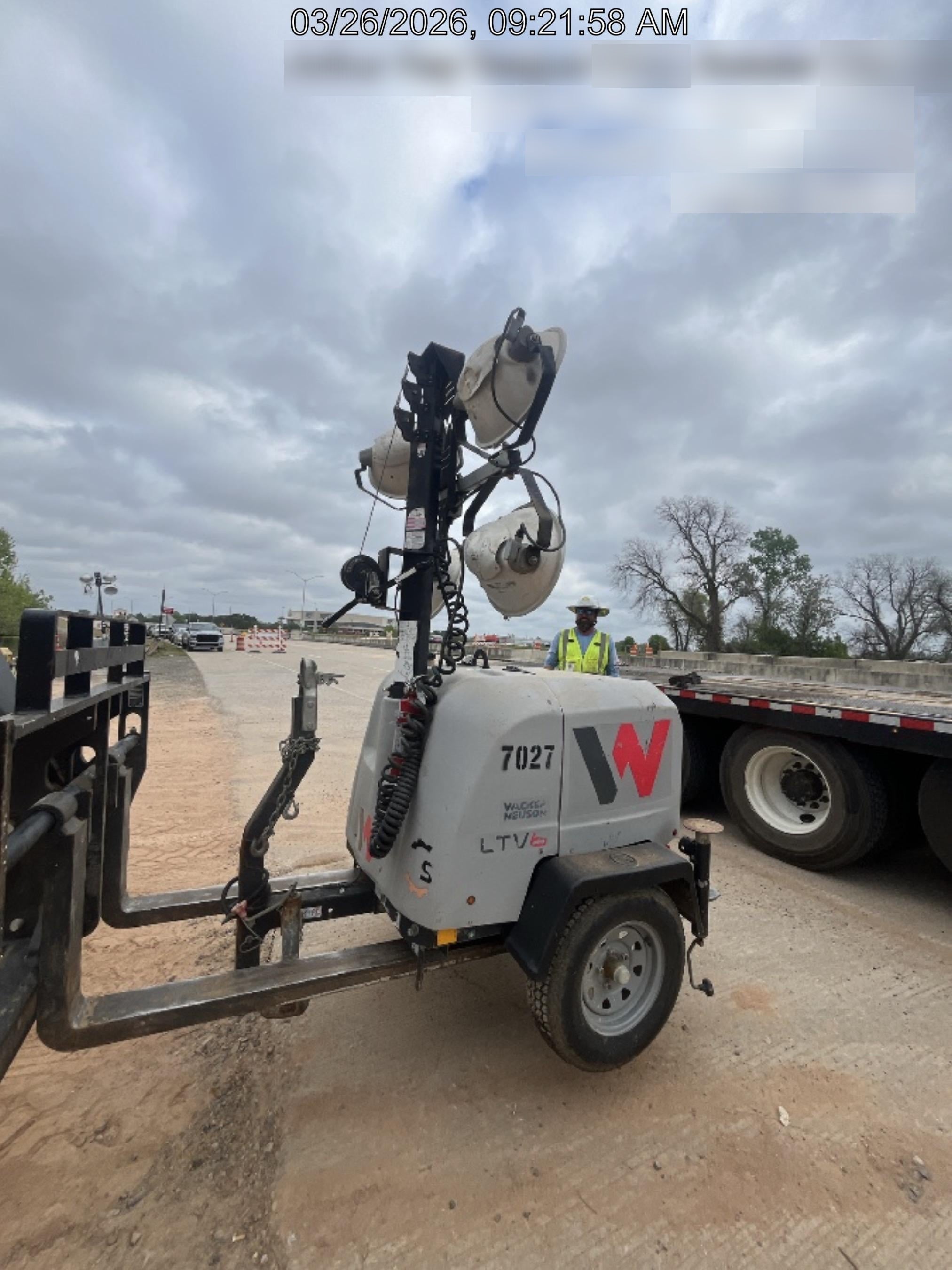 Wacker Neuson LTV6K-MH Wacker Neuson LTV6K Light Tower w/Kubota Engine