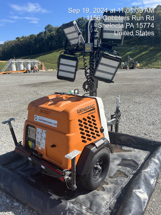 2023 Generac MLT2 Diesel, Flex Switch 120V Input, Powerzone Controller, 
(4) 320W LED Lights, 4kW Generator, 39.9 Gal Fuel Tank, 2" Ball, T3