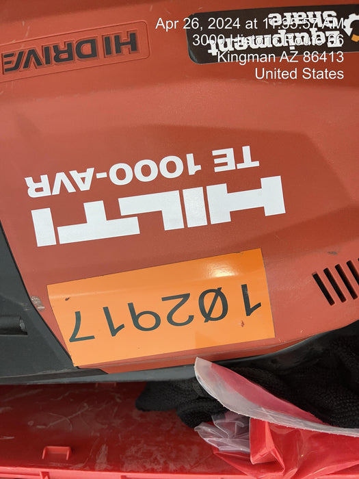 2020 HILTI TE 1000-AVR