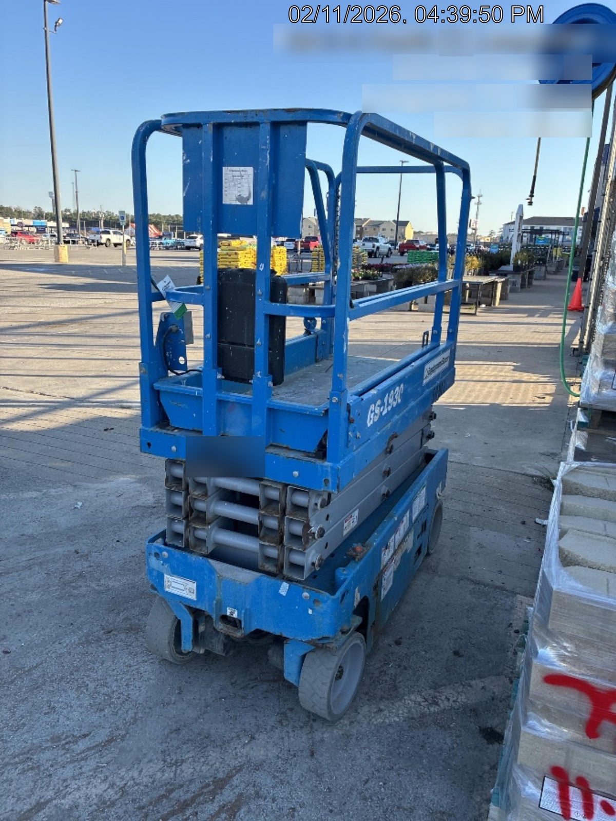 2019 Genie GS-1930 Fixed Rails with Chain Entry
