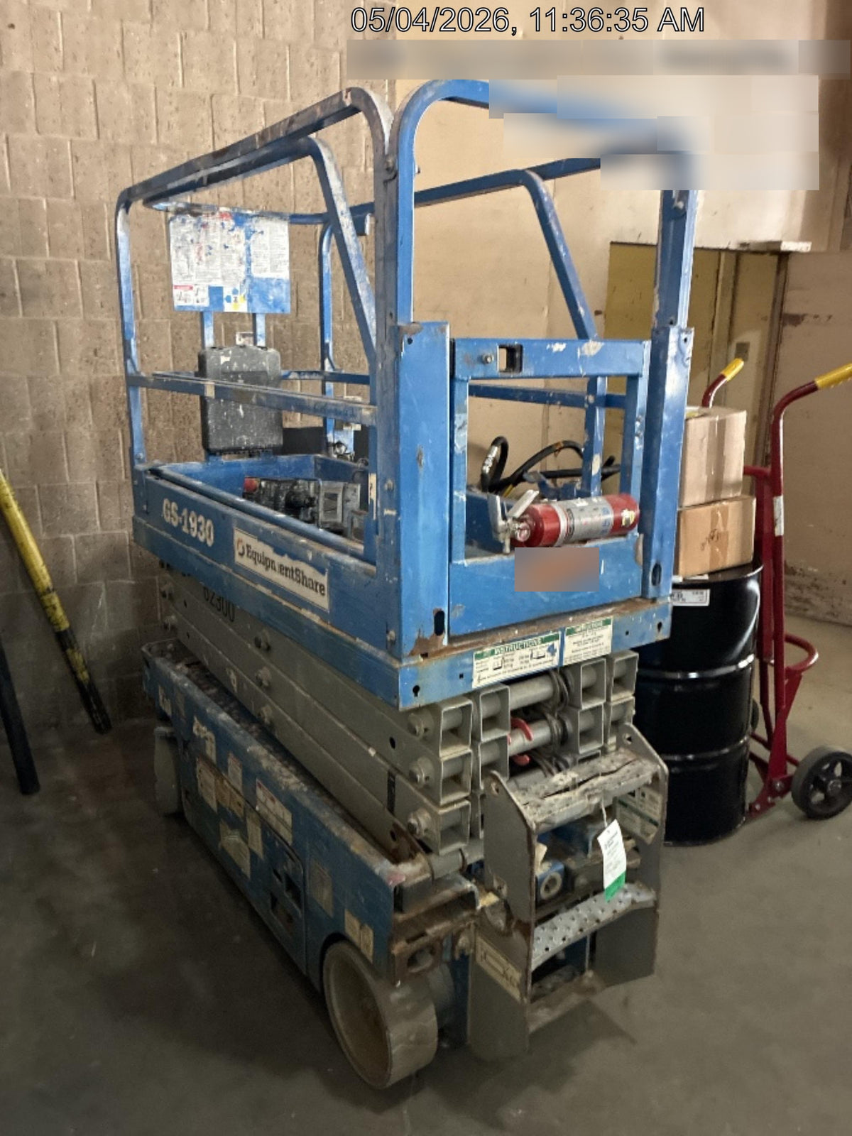 2020 Genie GS-1930 Solid Non Marking Tires, Beacon, Folding rails with half height swing gate