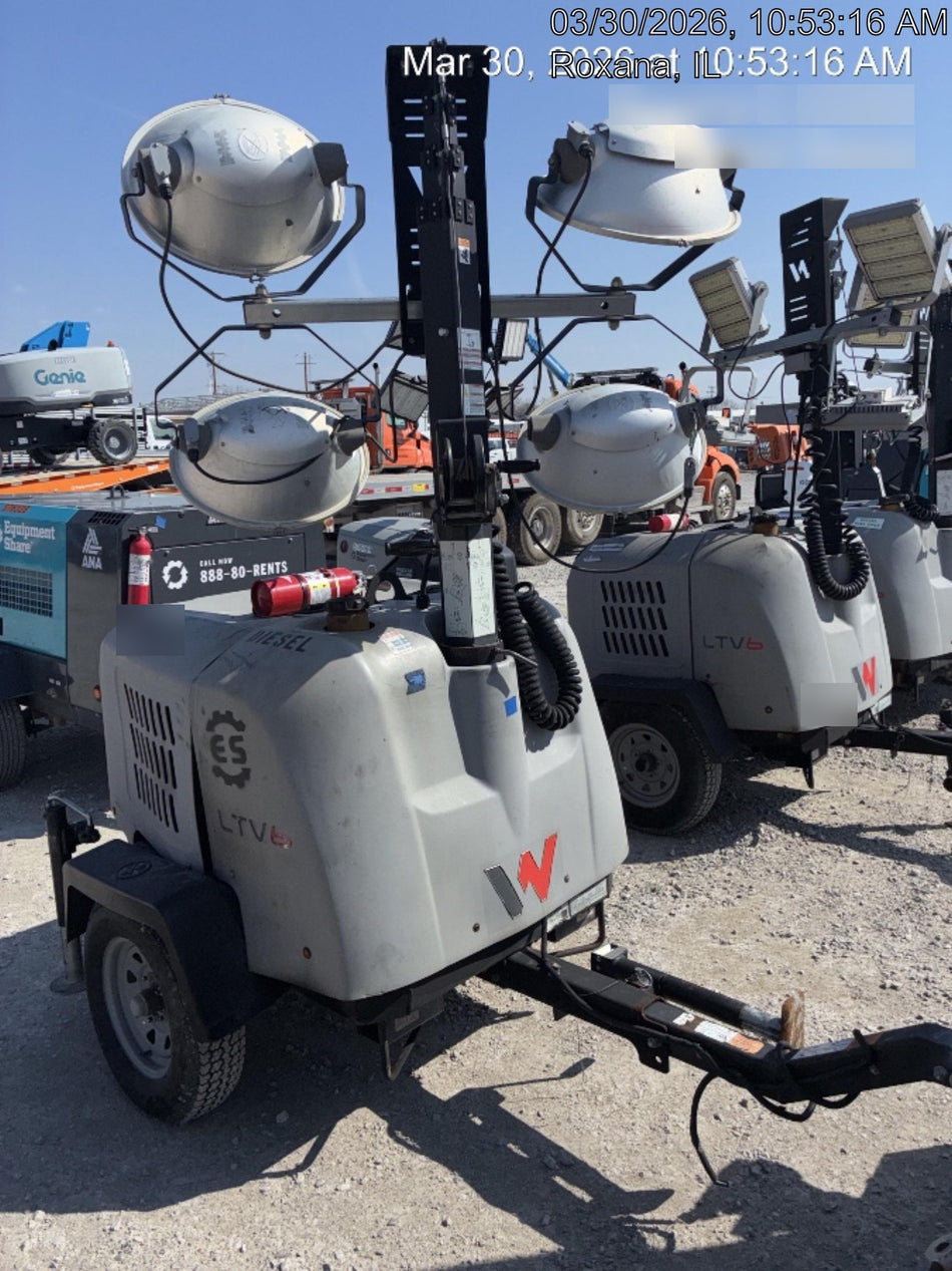 2018 Wacker Neuson LTV6L-MH Wacker Neuson LTV6L Mobile Light Tower w/Fuel Level Sensor Installed