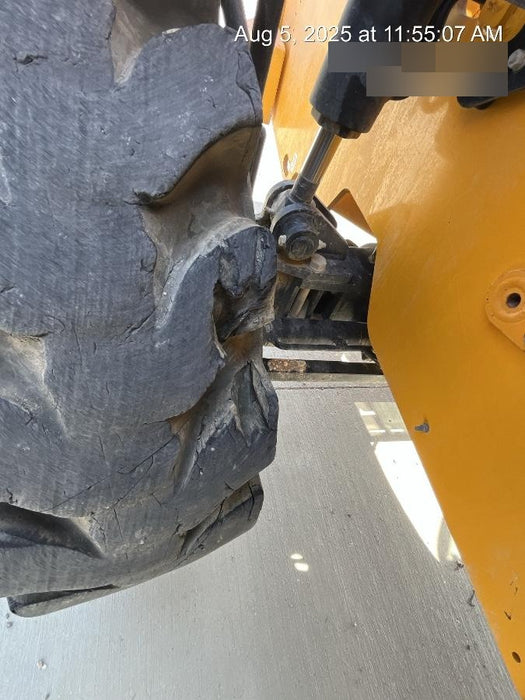 2019 JCB 510-56 Enclosed Cab, 74 HP, Solid Tires, Worklights, Beacon, Aux Hydraulics, Lifting Eye w/66" Carriage/60" Forks