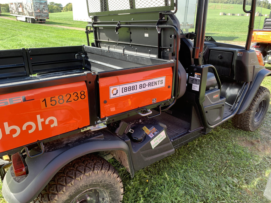 2021 Kubota RTV-X1140W-H Plastic Canopy, Windshield Acrylic Clear, LED Strobe Light, Wire Harness Kit, Back up Alarm