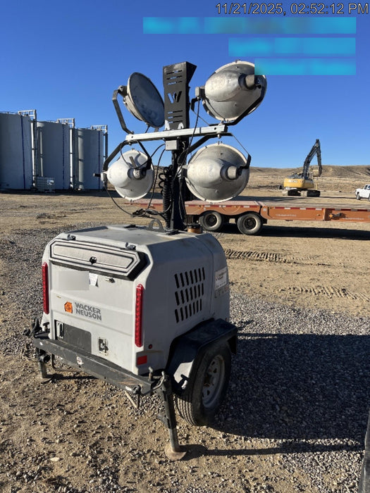 2018 Wacker Neuson LTV6L-MH Wacker Neuson LTV6L Mobile Light Tower w/Fuel Level Sensor Installed