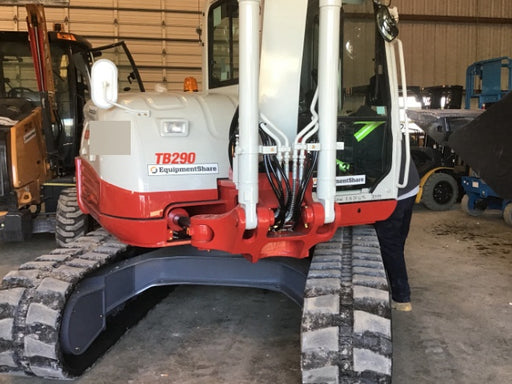 2019 Takeuchi TB290 Takeuchi TB290 Cab/Heat/AC w/Rubber Tracks, Auxiliary Hydraulics, Dozer Blade, Manual QC, 18/24/36" Buckets, Hydraulic Thumb Installed