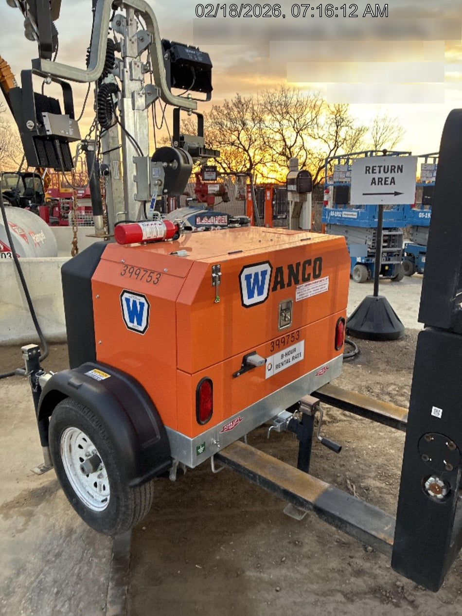 2024 Wanco WLTT-4MM4K Diesel, Deep Sea Controller, Shore Power Plug, Auto Start, (4) 350W LED Floodlights, 4kW Generator, 60 Gal Fuel Tank, 2" Ball, T3