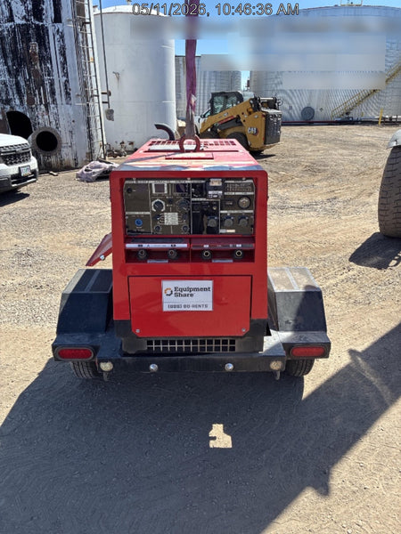 2022 Shindaiwa DGW400MDL Kubota D902 Engine, 23 HP, Dual Op Welder, Wire, Arc, Droop Stick, Tig, and CC Stick Functionality, Simulphase, 3 Phase and 1 Phase Gen Output, Single Axle NB Trlr, Slr Trckl Chrg 12V 12W, Fire Ext
