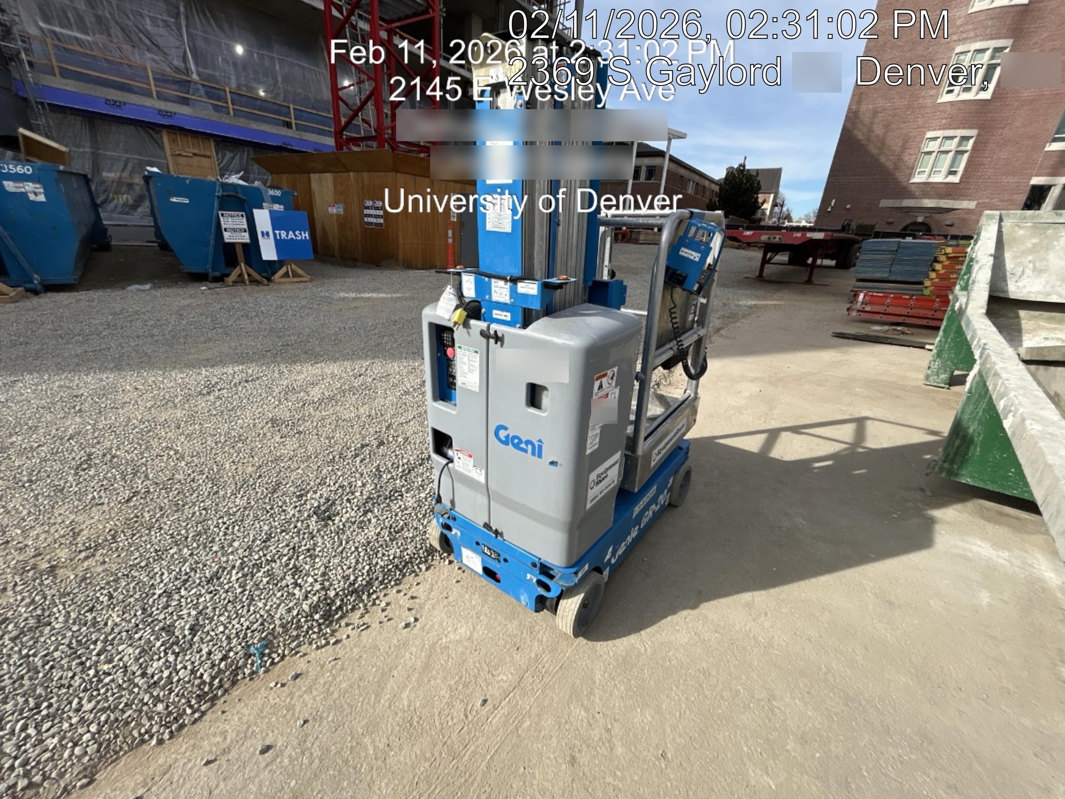 2021 GENIE GR-20