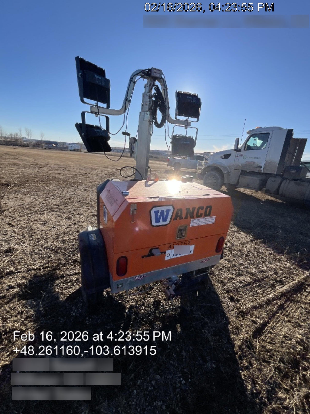 2024 Wanco WLTT-4MM4K Diesel, Deep Sea Controller, Shore Power Plug, Auto Start, (4) 350W LED Floodlights, 4kW Generator, 60 Gal Fuel Tank, 2" Ball, T3