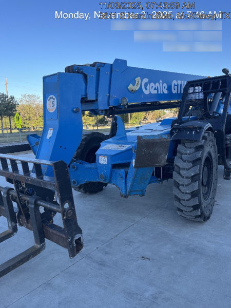 2018 Genie GTH-1056 Genie GTH-1056 w/Open ROPS, Solid Tires, Work Light/Beacon, 60" Carriage and Forks