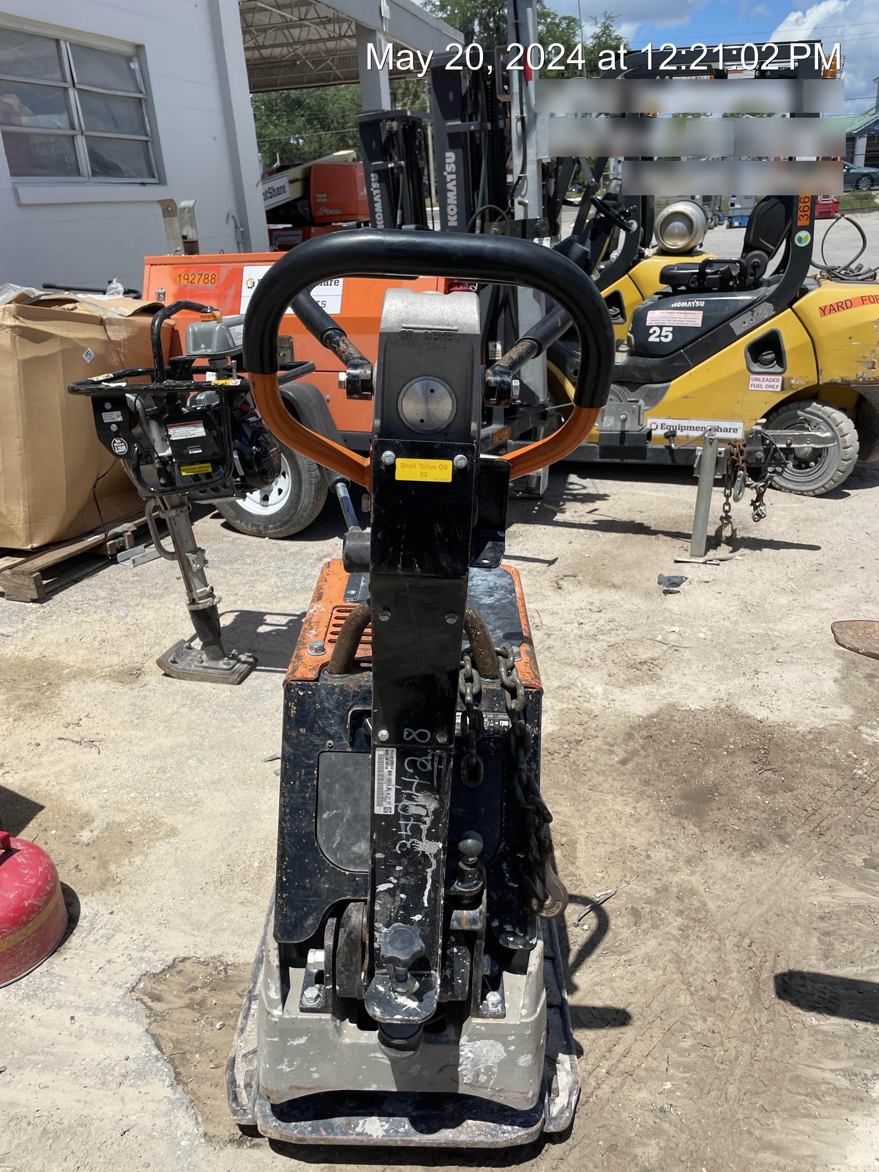 2023 Multiquip MV308GH Honda GX270, 18" Plate, Tachometer