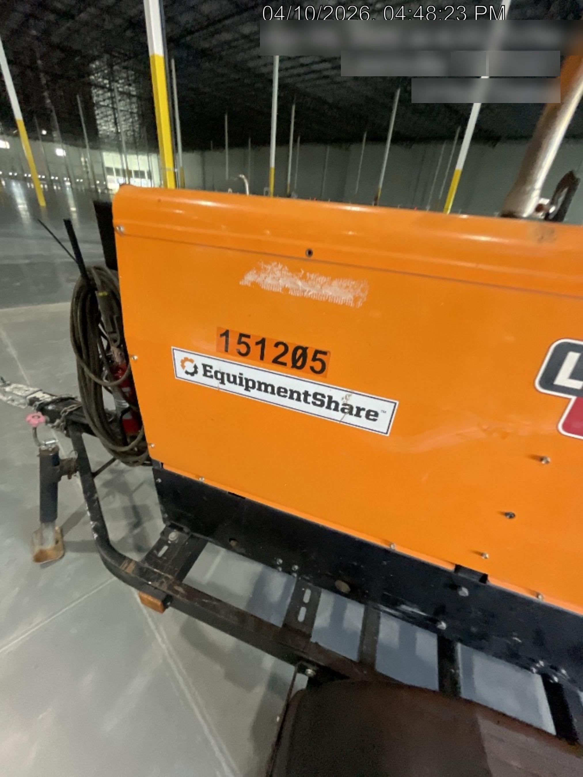 2021 Lincoln Electric Vantage 322 Vantage 322 Ready Pak 3 w/ Telematics & Decals, ORANGE (includes trailer, cable rack, fender light kit)