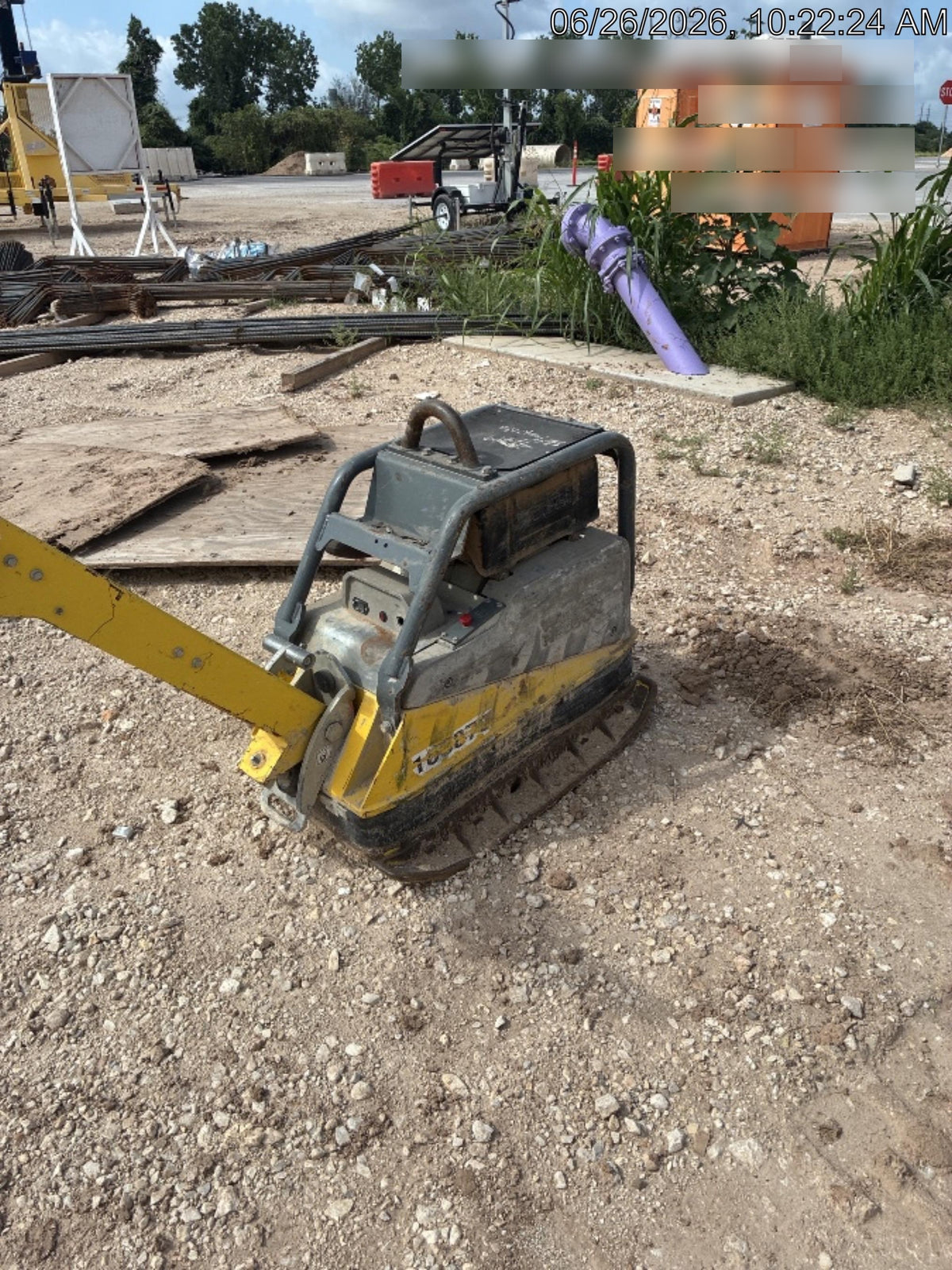 2020 Wacker Neuson DPU4545HEH Reversible Plate Compactor, Diesel