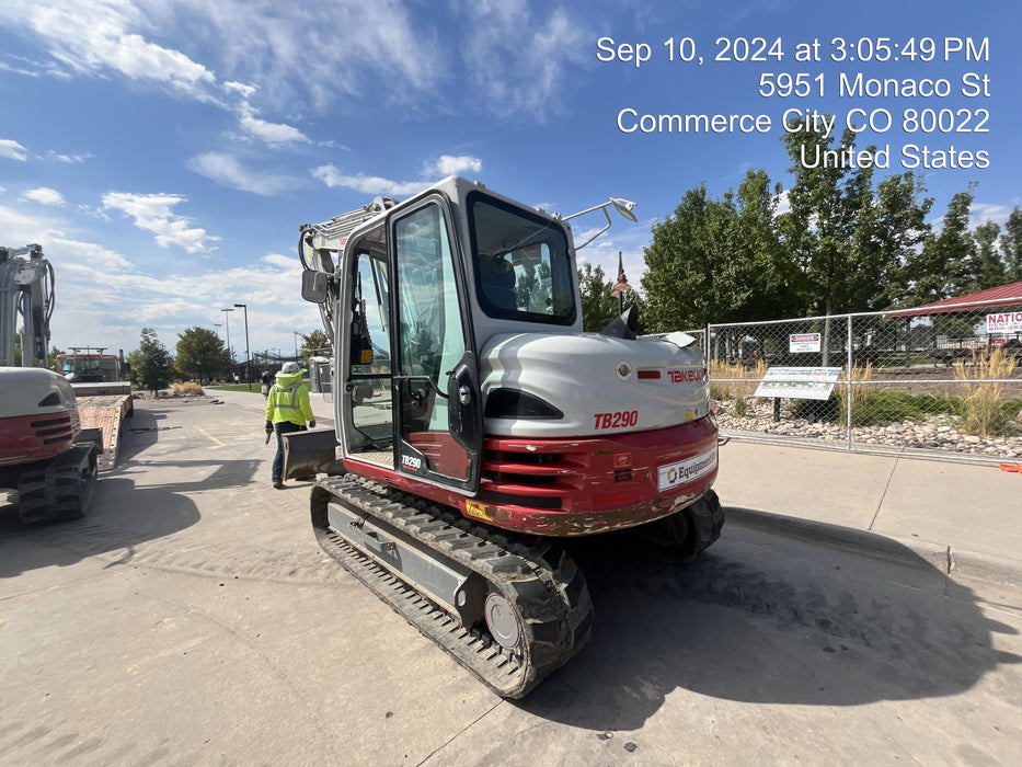 2020 Takeuchi TB290C Cab/Heat/Air, Rubber Tracks, Manual TAG QC