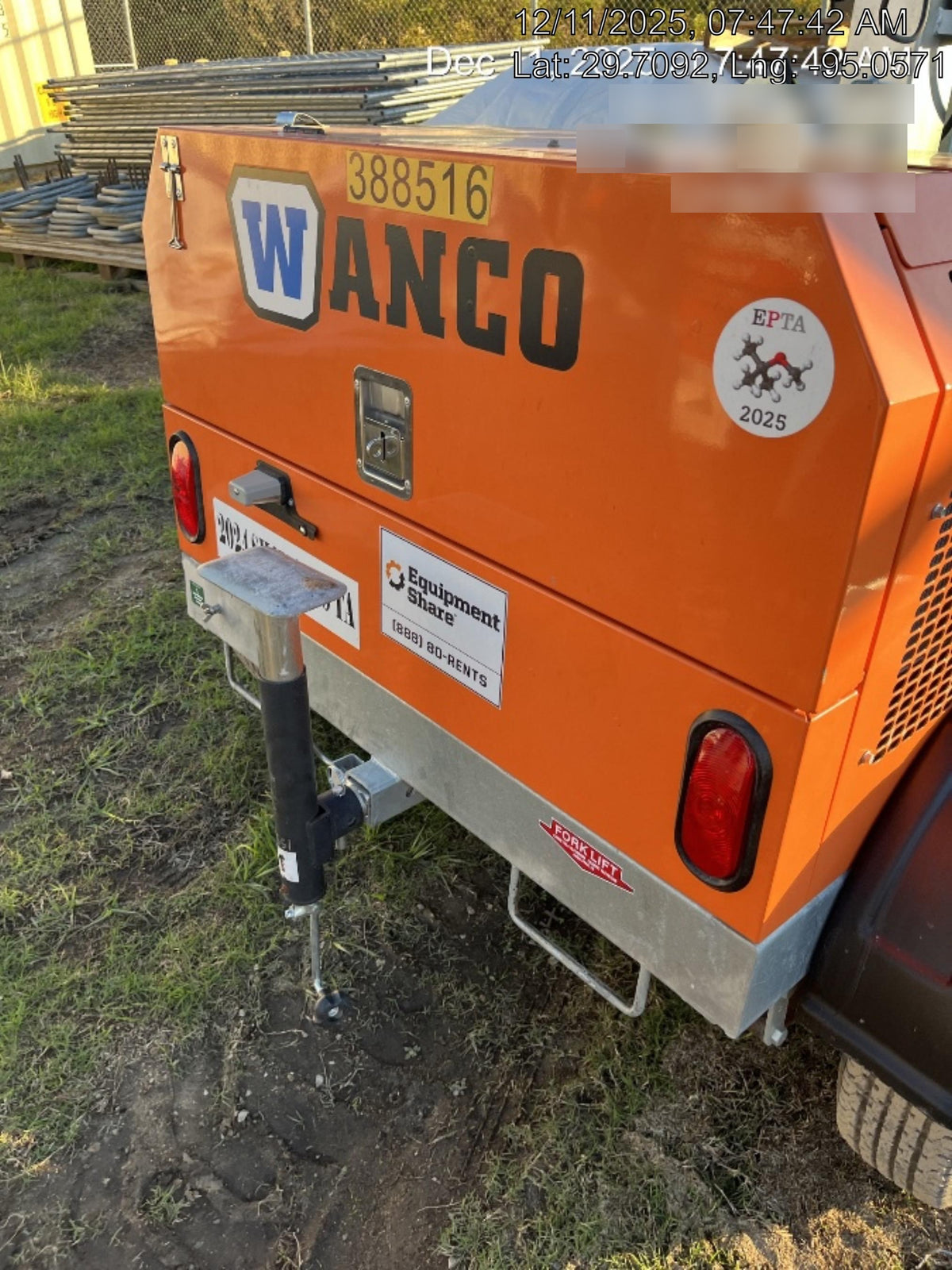 2024 Wanco WLTT-4MM4K Diesel, Deep Sea Controller, Shore Power Plug, Auto Start, (4) 350W LED Floodlights, 4kW Generator, 60 Gal Fuel Tank, 2" Ball, T3