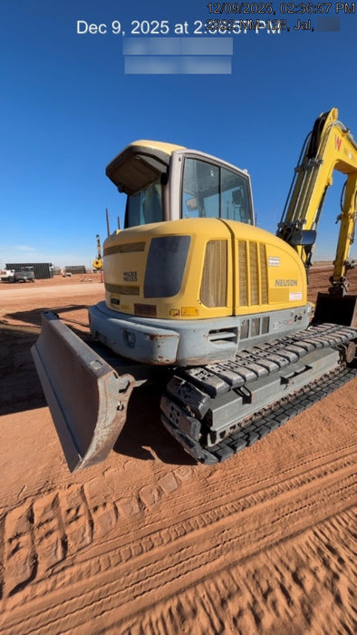 2019 Wacker Neuson ET90 Enclosed Cab, Hybrid Tracks, Long Dipperstick, T4, Hydraulic Thumb w/Manual QC, Buckets: 18/24/36"