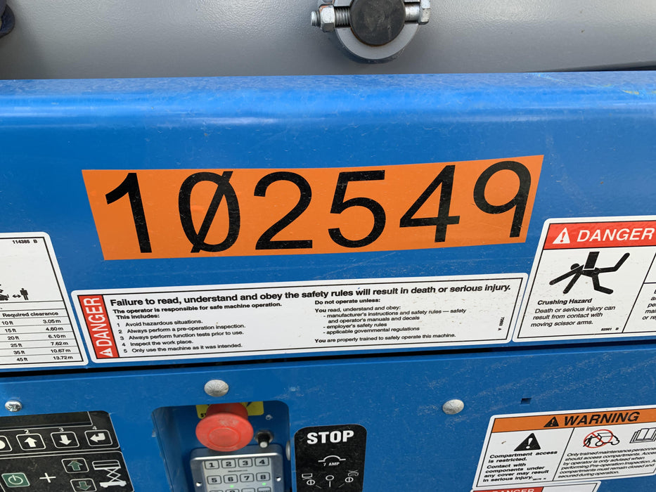 2020 Genie GS-1930 Solid Non Marking Tires, Beacon, Folding rails with half height swing gate, 800W Inverter