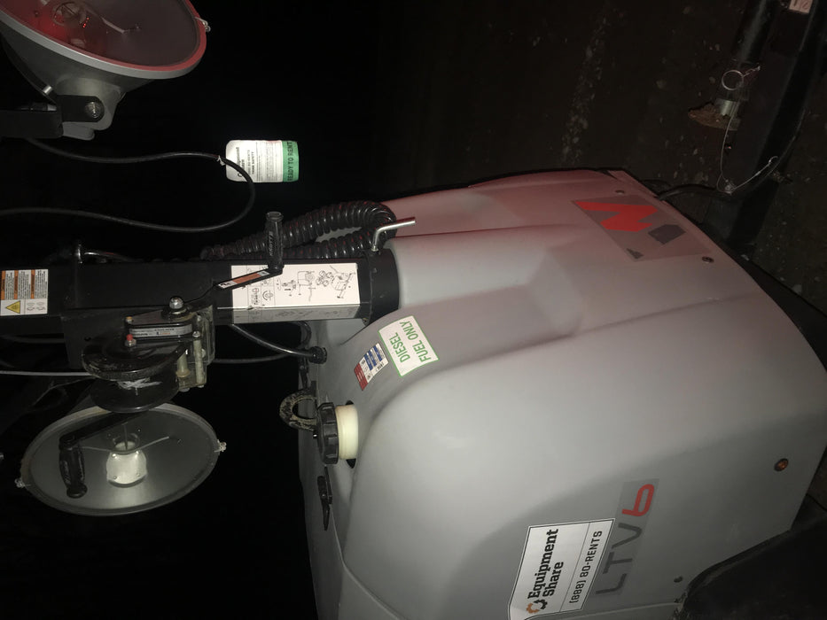 2019 Wacker Neuson LTV6L-MH Wacker Neuson LTV6L Mobile Light Tower w/Fuel Level Sensor Installed