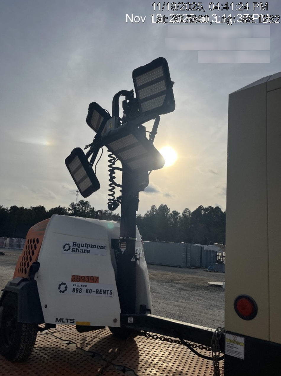 2023 Generac MLT2 Diesel, Flex Switch 120V Input, Powerzone Controller, 
(4) 320W LED Lights, 4kW Generator, 39.9 Gal Fuel Tank, 2" Ball, T3