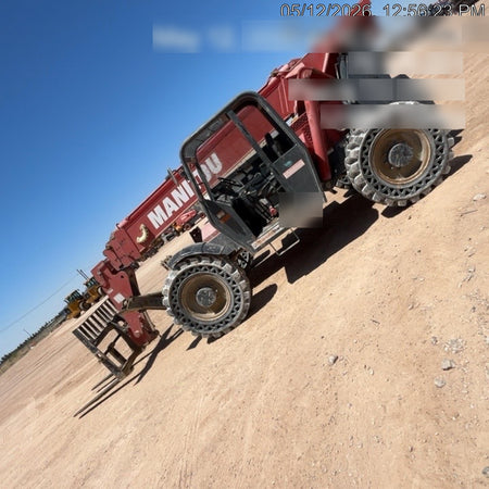2018 Manitou MTA10055 Manitou MTA 10055 w/Open ROPS, Work Lights/Strobe, Aux Hyd, Solid Tires, Lift Hook, 66" Carriage, 60" Forks