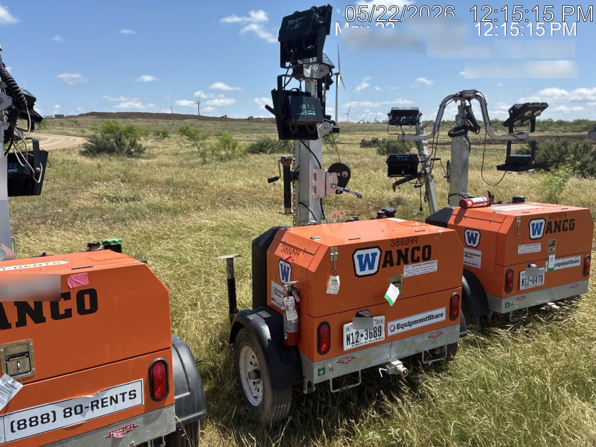 2024 Wanco WLTT-4MM4K Diesel, Deep Sea Controller, Shore Power Plug, Auto Start, (4) 350W LED Floodlights, 4kW Generator, 60 Gal Fuel Tank, 2" Ball, T3
