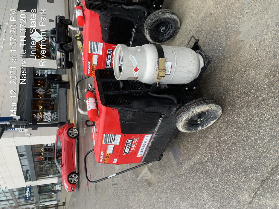 2021 Lincoln Electric Ranger 305 LPG K3430-1, Ranger 305 LPG, Undercarriage, Tank Holder & Strap, 10kw AC Gen, 25hp Kohler LPG Eng