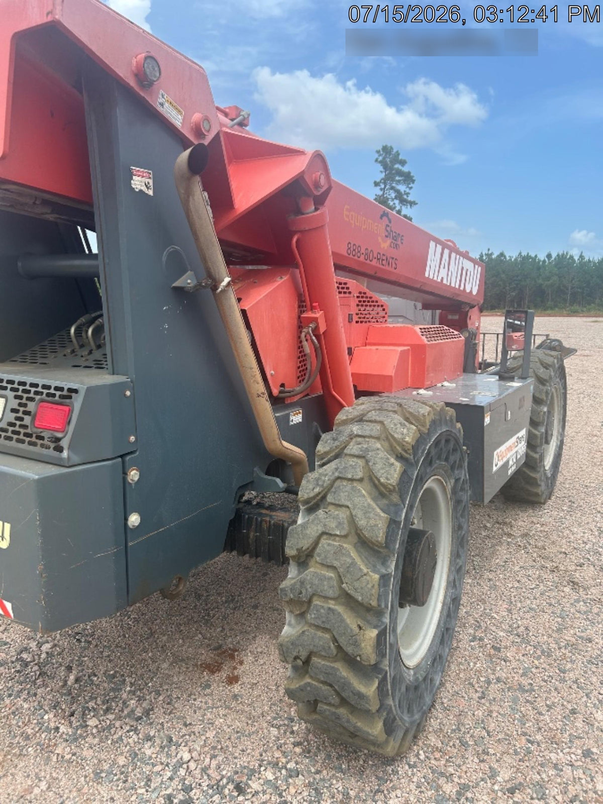 2018 Manitou MTA10055 Manitou MTA 10055 w/Cab/Heat/AC, Work Lights/Strobe, Aux Hyd, Solid Tires, Lift Hook, 66" Carriage, 60" Forks