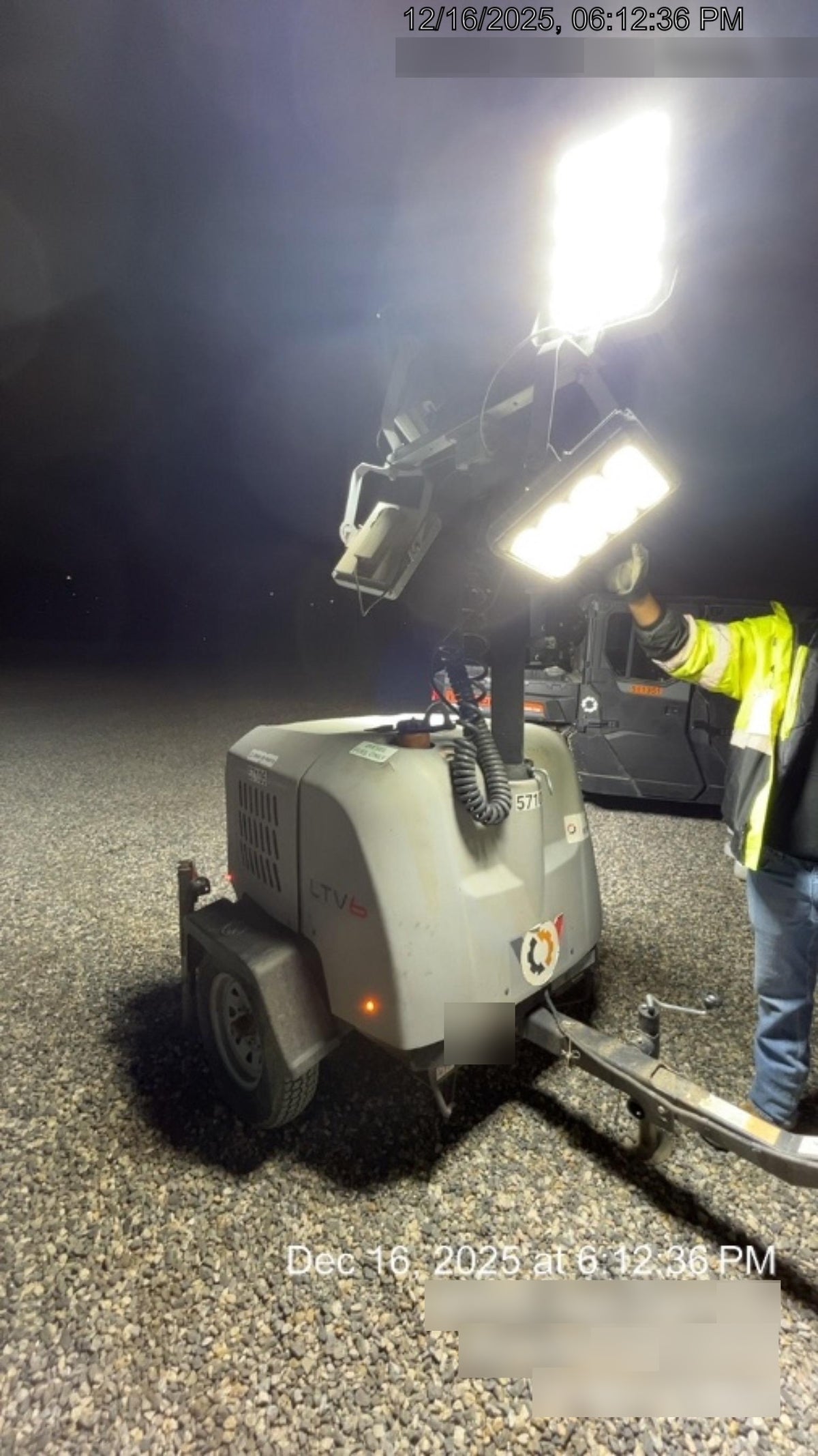 2019 Wacker Neuson LTV6L-MH Mobile Light Tower w/Fuel Level Sensor Installed