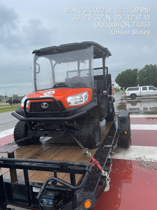 2022 Kubota RTV-X1140W-H Plastic Canopy, Windshield Acrylic Clear, LED Strobe Light, Wire Harness Kit, Back up Alarm