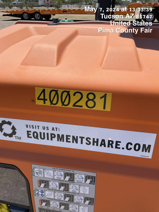 2024 Generac MLT2 Diesel, Flex Switch 120V Input, Powerzone Controller, 
(4) 320W LED Lights, 4kW Generator, 39.9 Gal Fuel Tank, 2" Ball, T3