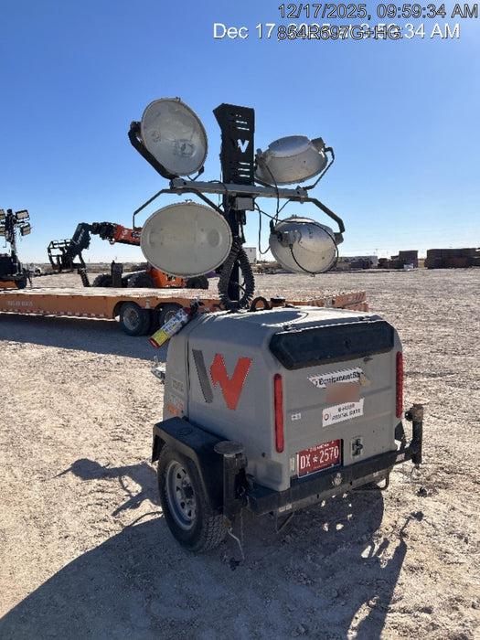 2018 Wacker Neuson LTV6L-MH Wacker Neuson LTV6L Mobile Light Tower w/Fuel Level Sensor Installed