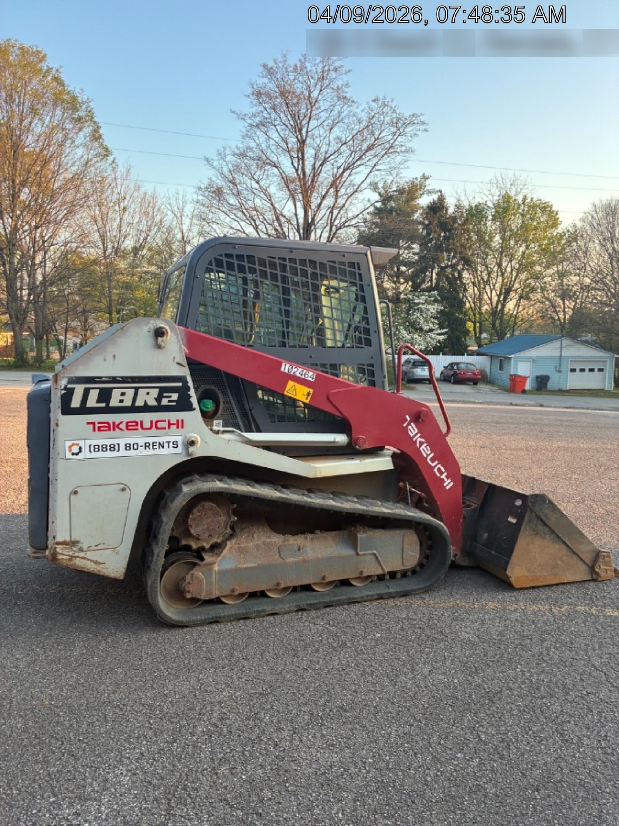 2020 Takeuchi TL8R2-CR Cab/Heat/Air, 74hp, Hydraulic QC